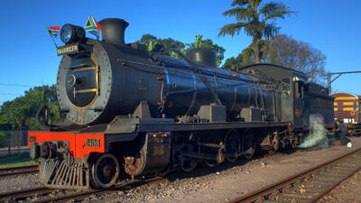 Umgeni Steam Railway locomotive 1486 Maureen Kloof station 06 Jun 2010